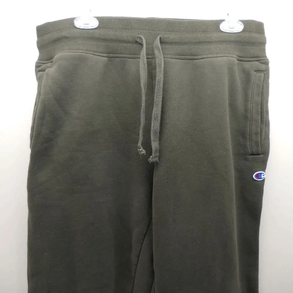 Chamption Dark Green Sweatpants‎ Joggers Track Pants Mens Size Large EUC